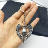 Wholesale Vintage Skull Angel Sword Keychain Pendant Punk Style Silver Metal DIY Car Key Accessory