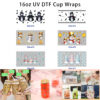 oly-1c8e21467d5bed37c6ee83cac1140f13 Wholesale 5pcs Winter Christmas Snowman Multi Style Mixed Decor Prints 16oz Cup UV DTF Wraps