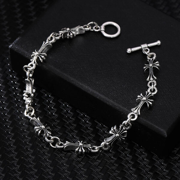 oly-1c9725996a4c7a4a6926ad26d5acd8d0 Wholesale Alloy Cross Bracelet Unisex Fashion Jewelry Gift for Couples Travel Souvenir
