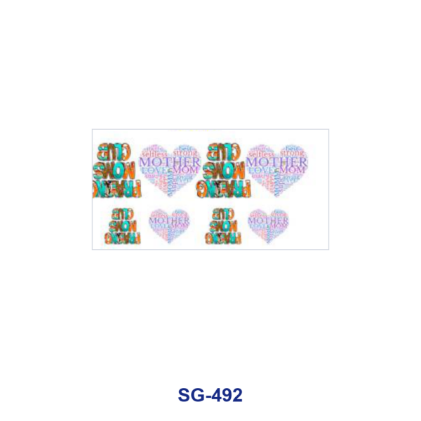 Wholesale 8pcs Sweet Cartoon Heart 3oz Tumbler Stickers Wrap OLY Exclusive