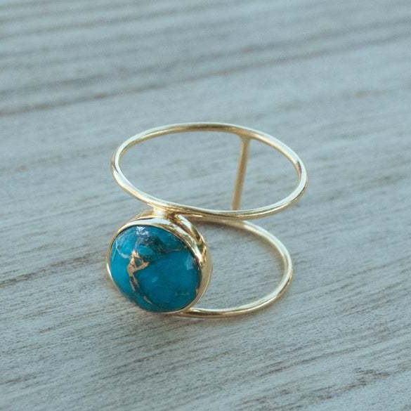 oly-1cba0b2b3563346867d396538bfb7f85 Wholesale Vintage Turquoise Resin Round Ring for Women Jewelry Accessory