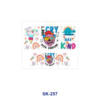 Wholesale 8pcs Colorful Hand Drawn Figure Holiday Sport Maternal Letter Decor Mini Cup Keychain Sticker OLY Exclusive