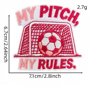Pink soccer patch #14