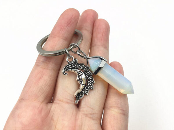 Wholesale 2 Pcs European Style Sun and Moon Alloy Keychain Decorative Key Ring for Bag Charm