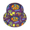 Wholesale Fashion Bucket Hat Peace Car Pattern Sun Protection Outdoor Casual Hat for Women