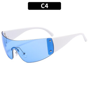 C4-White Frame Blue Film