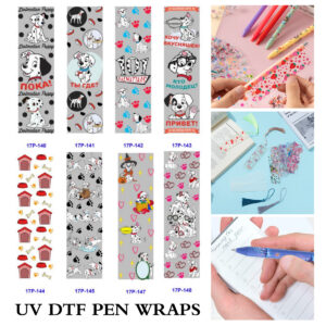 Wholesale 2/8/16 pcs UV DTF Stickers Christmas Pen and Bookmark Stickers