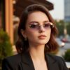 oly-1d17b9f31f595cc4824b291d3d1cd867 Wholesale Trendy Frameless Sunglasses for Women UV400 Gold Frame Grey Lens Summer 2026 Fashion Accessory