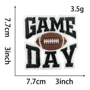 Heated melt glue*black*no rules*gameday rugby