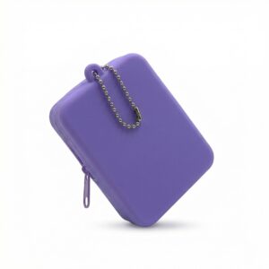Multifunctional cosmetic bag-purple color wave chain style / 8*6.7*3