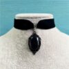 oly-1d3896ba6d2b16e3a03183002a613059 Wholesale Red Velvet Vintage Pendant Necklace Gothic Gothic Jewelry Fashion Accessory Gift