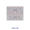 Wholesale 2/4/8pcs Multi Color Stripe Glitter Bow Ribbon Print Mini Cup Keychain Sticker