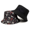oly-1d7aca6f9d801b3c81157eff3df61049 Wholesale Black Finger Guitar Print Fisherman Hat Unisex Sunscreen Double-Sided Dome Cap Fashion Gift