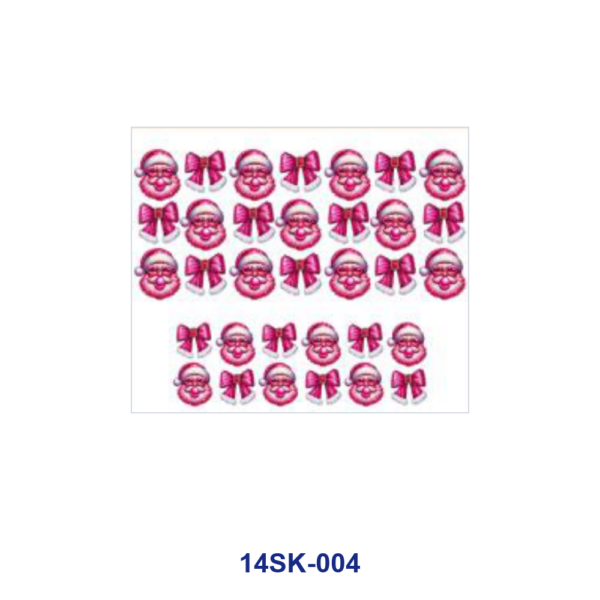 oly-1d83caa2cc6ab2a807655d0e3e81974e Wholesale 2/4/8pcs Christmas Santa Bow Mini Cup Keychain Sticker