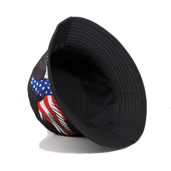 Wholesale Flag Eagle Print Fisherman Hat Casual Outdoor Sun Protection Fashion Accessory
