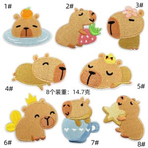 Animal cloth patch set 8 pieces