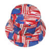 Wholesale US Flag Double Sided Bucket Hat Sun Protection All Seasons Trendy Accessory