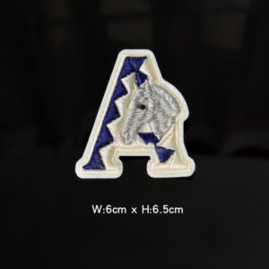 A sapphire blue letter