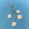 Wholesale Pastoral Floral Alloy Keychain Pendant Decorative Accessory Gift