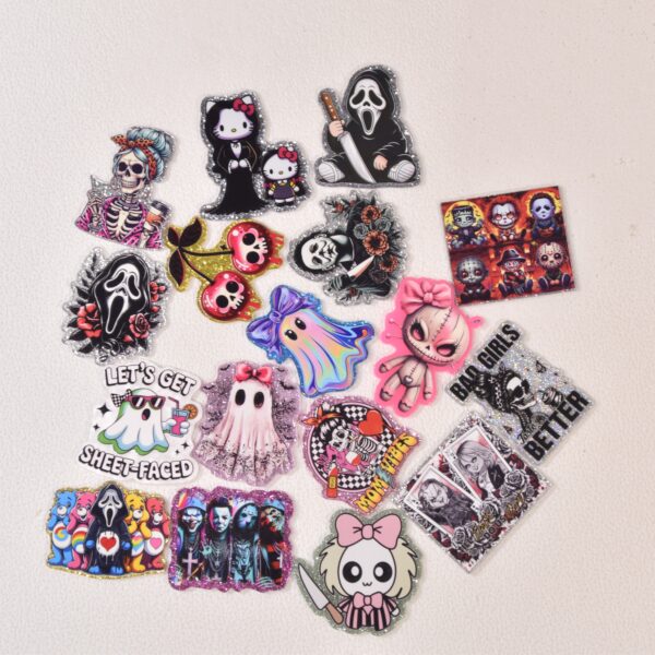 oly-1dd15d3744b96b0c887a4cbb014f928d Wholesale Random Different Styles 20pcs 30pcs Halloween Acrylic Flat Backs