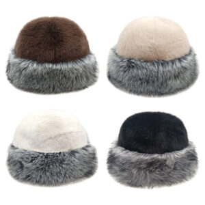 Wholesale Trendy Mongolian Style Winter Bucket Hat for Women Fashion Accessory Gift