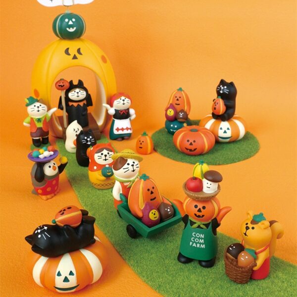 Wholesale Resin Halloween Cat Ornament DIY Craft Supply Japanese ZAKKA Home Decor