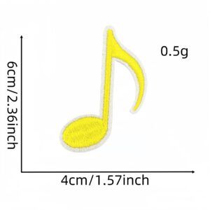 Musical note cloth sticker 21#