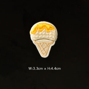 Orange ice cream cone