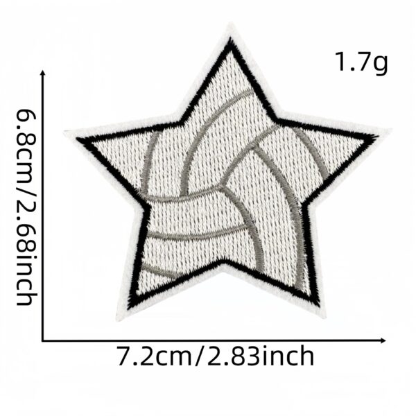 oly-1e752b09c9ffd3eaaf619bca2ed45996 Wholesale Embroidered Sports Patches with Star and Ball Designs Iron On DIY Fashion Accessory