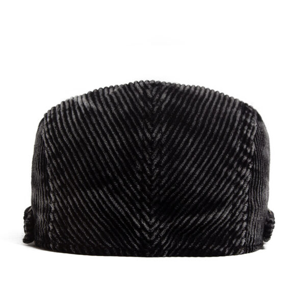 Wholesale Vintage Corduroy Beret Hat Retro Casual Navy Blue Cap for Men Women