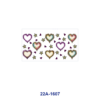 Wholesale 5pcs Vintage Distressed Gradient Heart Star Mixed Decor Prints 16oz Cup UV DTF Wraps