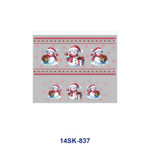 oly-1ed1afa802a134153458195aae65405b Wholesale 2/4/8pcs Christmas Snowman Winter Print Mini Cup Keychain Sticker