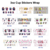 oly-1ed6ed8d19e38af7e51700645b88f7f0 Wholesale 8pcs Trendy Assorted Designs 3oz Cup Stickers Wrap OLY Exclusive