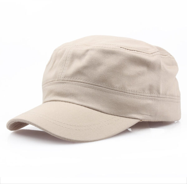 Wholesale Five Pointed Star Flat Top Cap Cotton Solid Color Unisex Adult Casual Hat