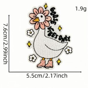 Cartoon funny goose cloth sticker 7 #