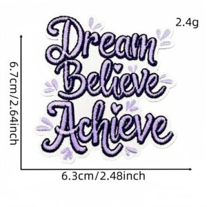 Inspirational english cloth sticker 5#