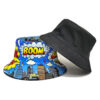 Wholesale Retro City Print Reversible Bucket Hat Sun Protection Fashion Accessory for Everyday Resale
