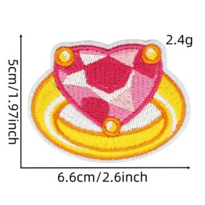 Pink cartoon cloth stickers 7#