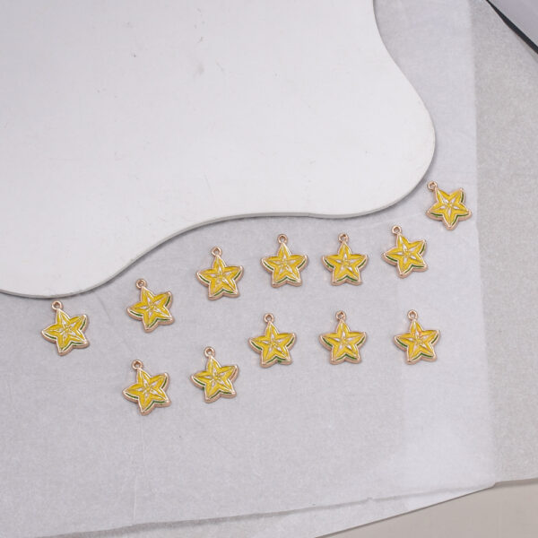 oly-1f1bed8ac084a9eb1412b98043531db1 Wholesale Alloy Fruit Starfish Charms Enamel Pendants for DIY Jewelry Making