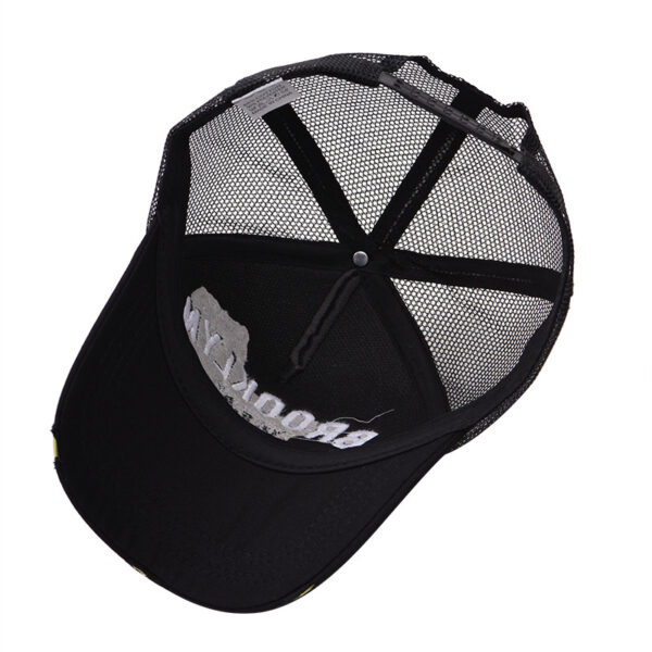 oly-1f2a0420a97d79227893c3764bdd09d7 Wholesale Brooklyn Letter Design Mesh Cap Sun Hat Fashion Accessory Gift for Boutique Resale