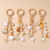 oly-1f4d161977d4d94a95fdbbe4dc78494b Wholesale Sea Star Pearl Keychain Zinc Alloy Bag Charm Decorative Car Key Accessory