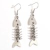 oly-1f52241cd03736e6a27900ed892db30b Wholesale Trendy Fishbone Fish Spine Necklace Set Ancient Silver Zinc Alloy Fashion Accessory