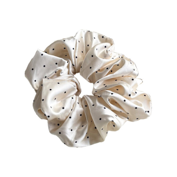 oly-1f54892524af3a120c292fbf586c6e91 Wholesale French Polka Dot Satin Large Scrunchies for Everyday Styling