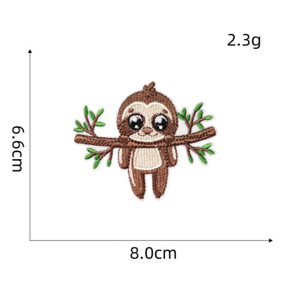 oly-1f896868ed2187decaf51045f56c8821 Wholesale Cute Sloth Embroidery Patch Decorative Sticker for Clothing Bags Accessory Boutique Gift