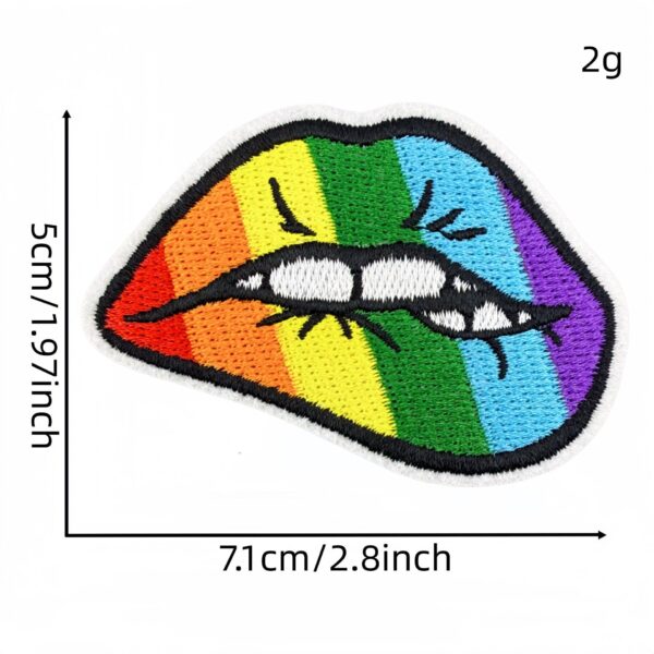 oly-1fce4167d1ce2397beb7a6af3864e080 Wholesale Rainbow Embroidered Patch Set - 9 Pieces Decorative Iron-On Patches for DIY Clothing Accessories