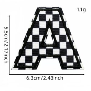 Checkerboard letter patch A