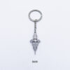 Wholesale Stylish Wine Red Gothic Cross Keychain Pendant Car Key Bag Charm