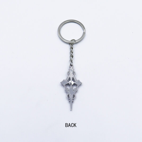 Wholesale Stylish Wine Red Gothic Cross Keychain Pendant Car Key Bag Charm