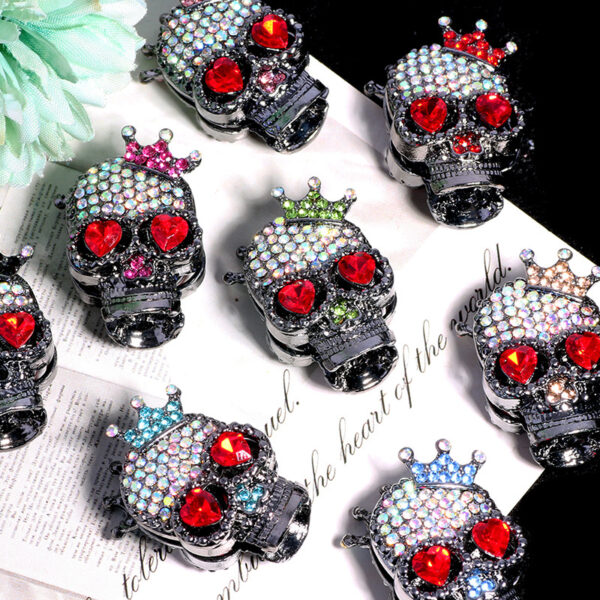 oly-1fefa1737f9eca0c74c0c02d82f7c016 Wholesale Skull Crown DIY Beads Decorative Accessory Gift for Keychain Phone Chain