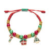 oly-1ffd264ac416cff23a6b391c849992e6 Wholesale Christmas Snowman Bell Beaded Bracelet Handmade Adjustable Alloy Holiday Jewelry Accessory